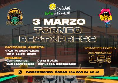poster torneo TORNEO BEATXPRESS DOMINGO 3 DE MARZO