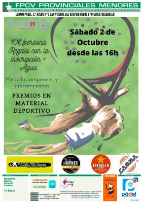 poster torneo PROVINCIAL DE MENORES