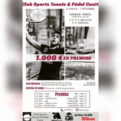 poster del torneo CIRCUITO VERANO CUNIT