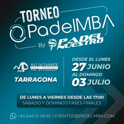 poster del torneo TORNEO PADEL MBA MAS PASSAMANER