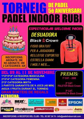 poster del torneo TORNEIG 5è ANIVERSARI