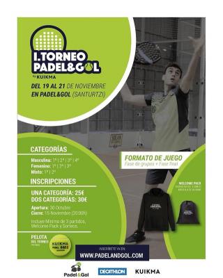 poster torneo I TORNEO PADEL & GOL