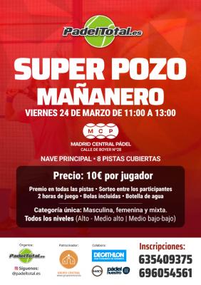 poster del torneo POZO MAÑANERO