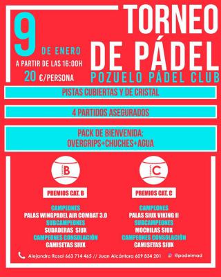 poster del torneo TORNEO DE PADEL