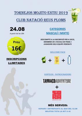 poster torneo TORNEJOS MOJITO ESTIU 2019