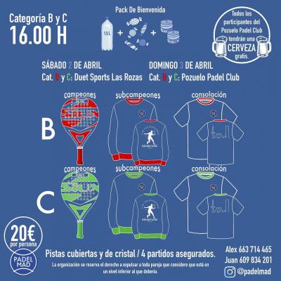 poster del torneo TORNEO PADEL MAD