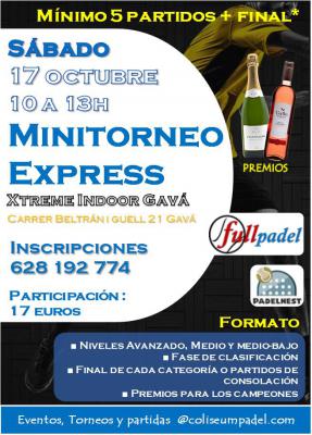 poster del torneo MINITORNEO COLISEUM COMPETICIÓN