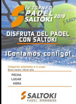 poster del torneo IV TORNEO DE PÁDEL SALTOKI