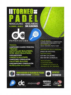 poster del torneo TORNEO MASCULINO NIVEL MEDIO