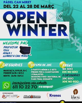 poster del torneo OPEN WINTER