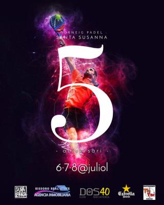 poster del torneo 5é ANIVERSARI