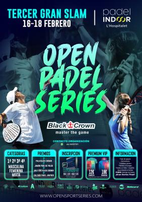 poster del torneo TERCER GRAN SLAM OPS EN PADEL INDOOR HOSPITALET