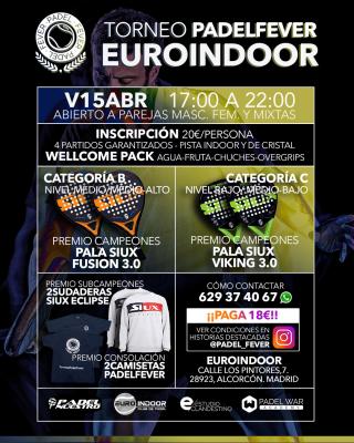 poster del torneo TORNEO PADEL FEVER ESPECIAL S.S - V15ABRIL