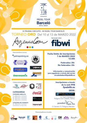 poster del torneo TORNEO ORO AGENCIACOM