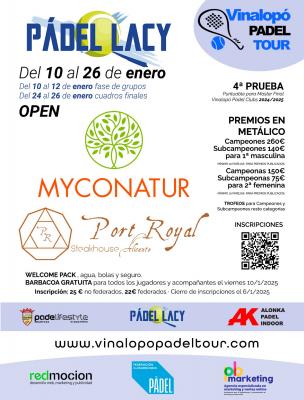 poster del torneo IV PRUEBA VPT OPEN MYCONATUR-PORT ROYAL