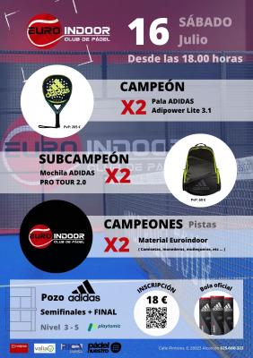 poster del torneo TORNEO POZO ADIDAS/EUROINDOOR