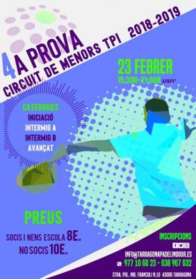 poster del torneo 4ª PROVA CIRCUIT DE MENORS TPI