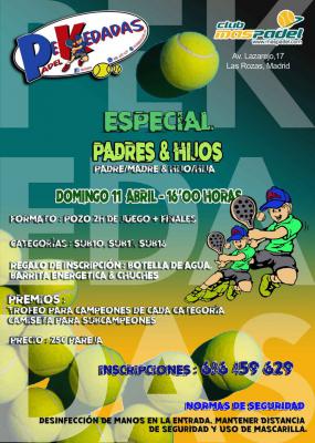poster del torneo POZO PEKEDADAS ESPECIAL PADRES & HIJOS