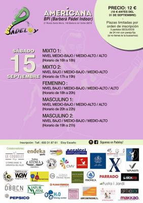 poster del torneo MEGA AMERICANA PADELOY