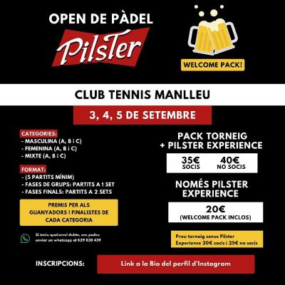 poster del torneo OPEN DE PADEL PILSTER