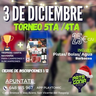 poster del torneo TORNEO DE PADEL