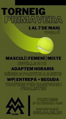 poster del torneo TORNEIG PRIMAVERA