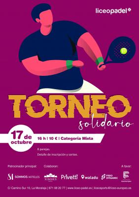 poster del torneo TORNEO SOLIDARIO