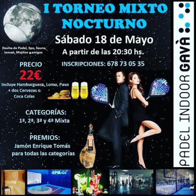 poster del torneo I TORNEO MIXTO NOCTURNO