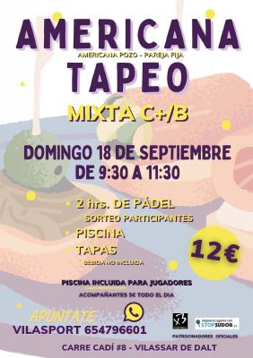 poster del torneo AMERICANA TAPEO