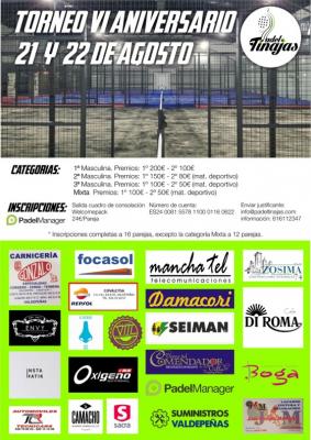 poster del torneo TORNEO VI ANIVERSARIO