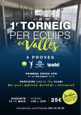 poster del torneo 1r TORNEIG PER EQUIPS del VALLÈS