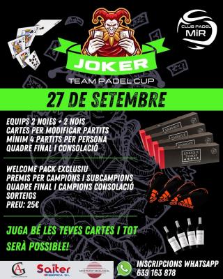 poster del torneo JOKER TEAM PADEL CUP