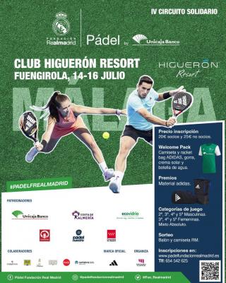 poster torneo FUNDACION REAL MADRID IV CIRCUITO SOLIDARIO