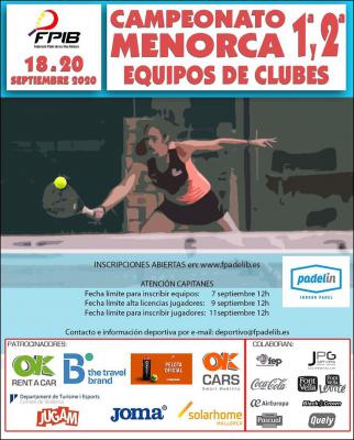 poster del torneo CAMPEONATO MENORCA - EQUIPOS DE CLUBES