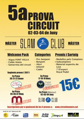 poster del torneo 5a PROVA CIRCUIT MENORS