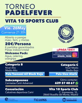 poster del torneo ¡ÚLTIMAS PLAZAS! - ABIERTO A PAREJAS MASCULINAS, FEMENINAS Y MIXTAS