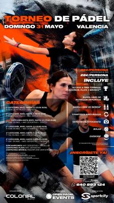 poster del torneo 189º OPEN PÁDEL EVENTS