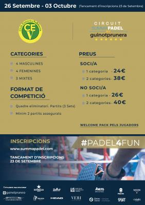 poster del torneo 8ENA PROVA CIRCUIT SUMMAPADEL 2021