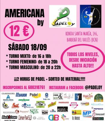 poster del torneo AMERICANA PADELOY