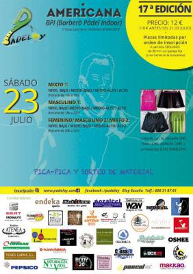 poster del torneo 17A AMERICANA PÁDELOY