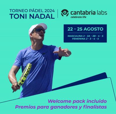 poster torneo TORNEO PÁDEL TONI NADAL 2024