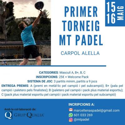 poster torneo 1R TORNEO MT PADEL