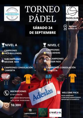 poster del torneo GOODVIBESPADEL